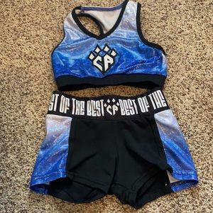 VARSITY SPIRIT CHEER ATHLETICS PRACTICE WEAR SZ YS